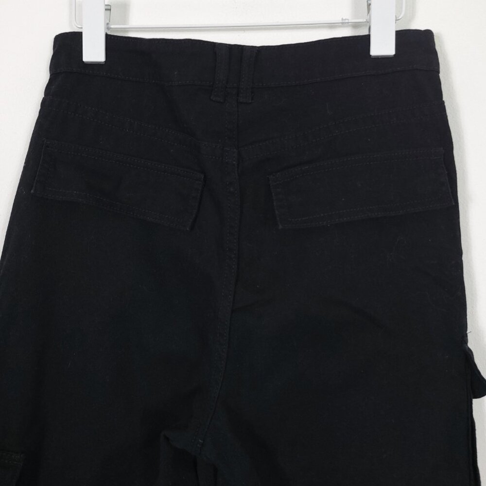 H&M Black Wide Leg Cargo Pants - Picture 6 of 8